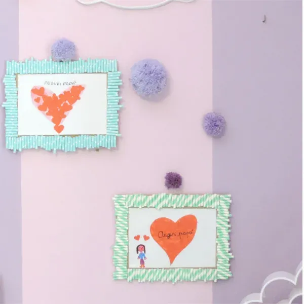 Una cornice fai da te per la festa del papà Una cornice fai da te per la festa del papà