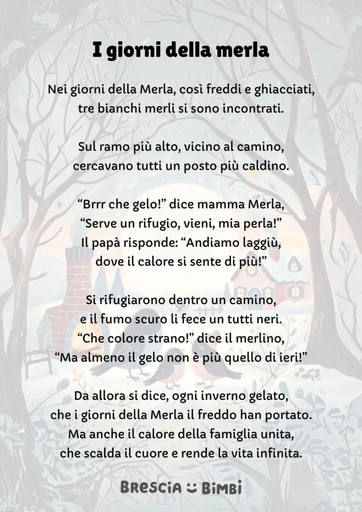 I Giorni della Merla I Giorni della Merla