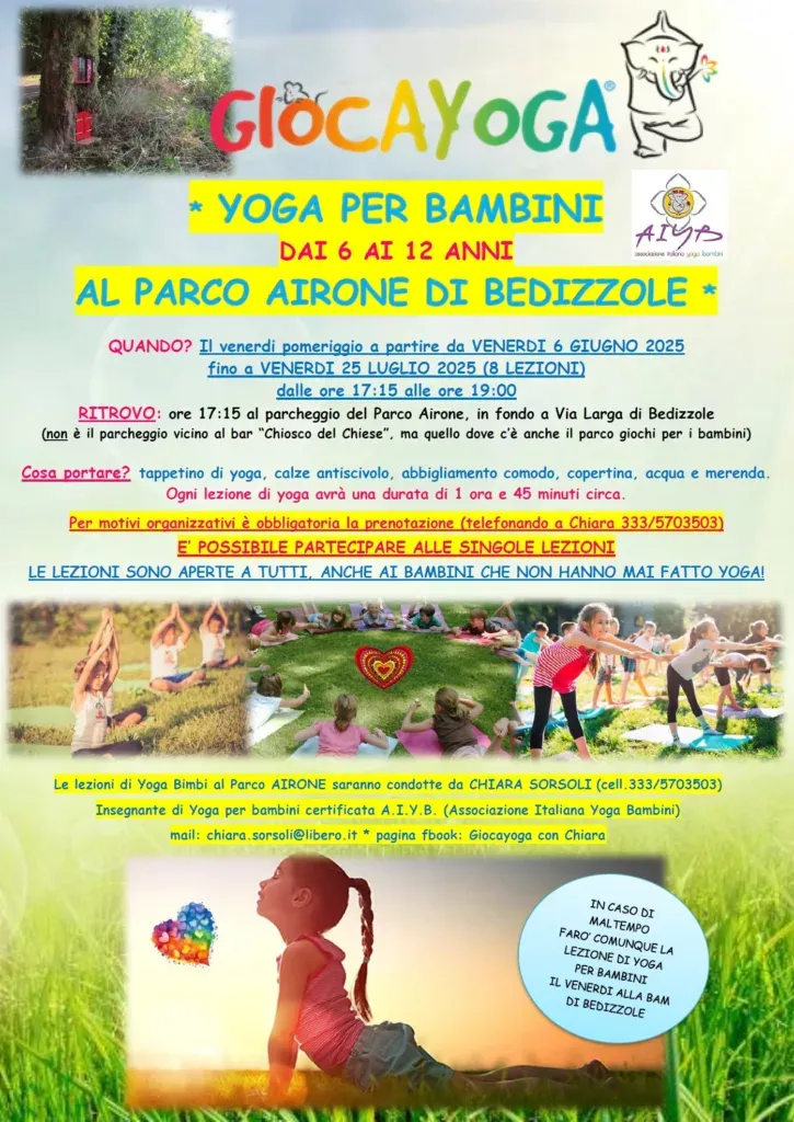 Yoga per bambini dai 6 ai 12 anni